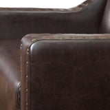 Arm Chairs & Recliners: Coogee Bonded Leather Armchair & Ottoman in Brown