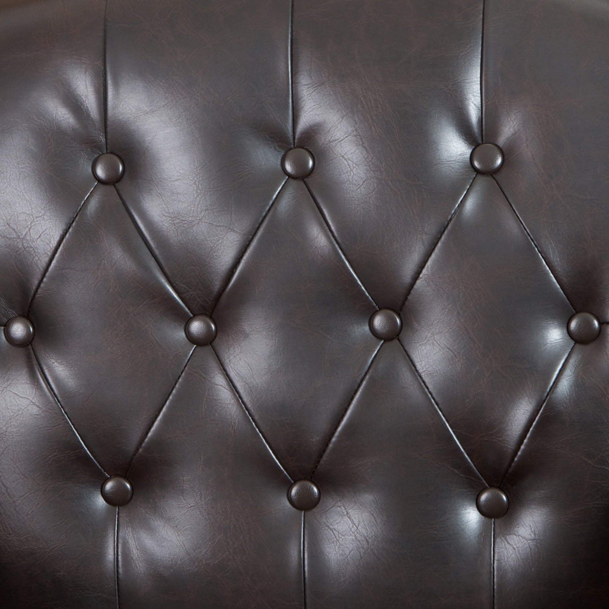 Arm Chairs & Recliners: Coogee Bonded Leather Armchair & Ottoman in Brown
