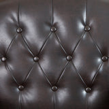 Arm Chairs & Recliners: Coogee Bonded Leather Armchair & Ottoman in Brown