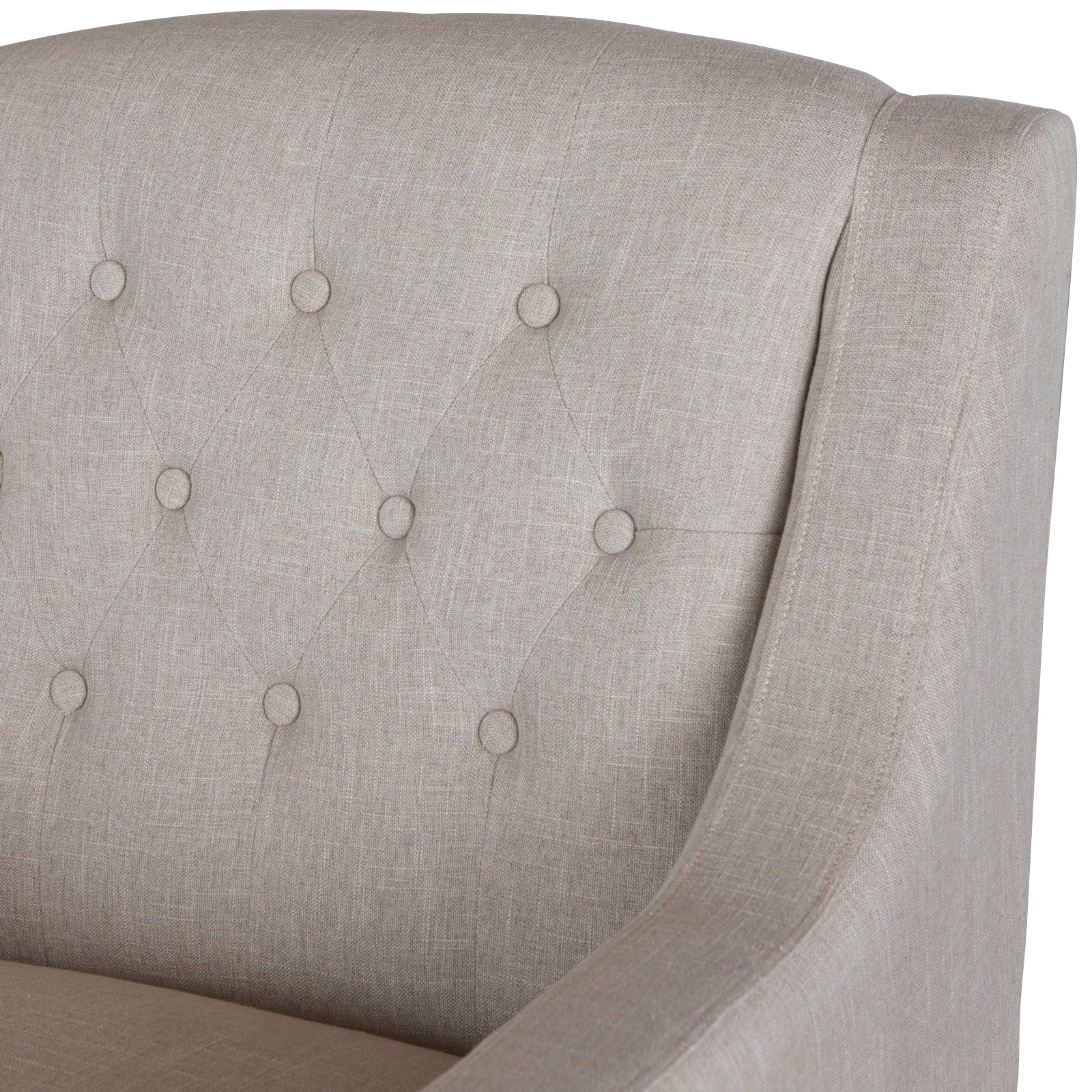 Arm Chairs & Recliners: Canberra Fabric Armchair & Ottoman in Natural Linen