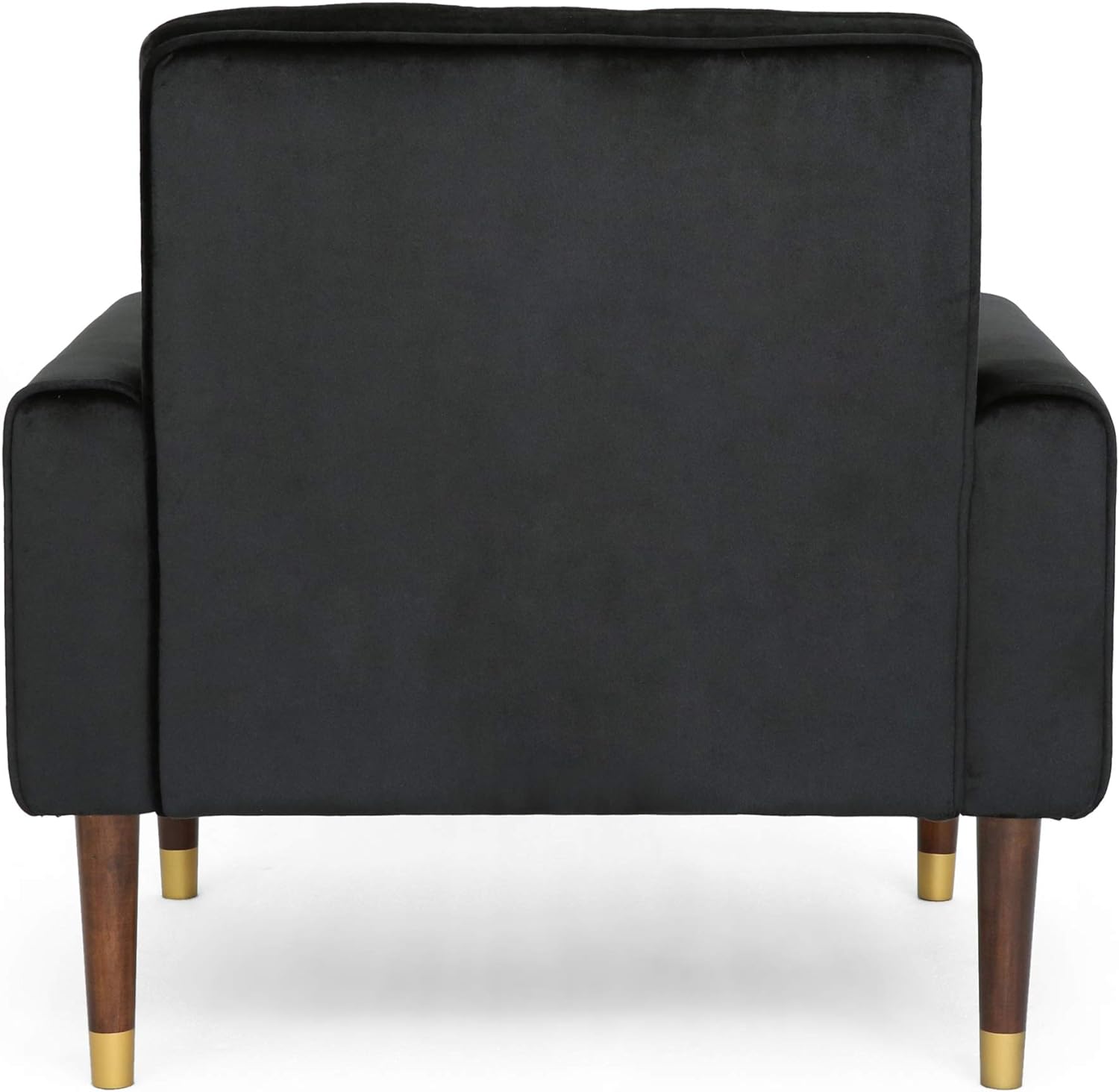 Arm Chairs & Recliners: Lewisham Black Tufted Velvet Armchair