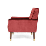 Arm Chairs & Recliners: Lewisham Garnet Tufted Velvet Armchair
