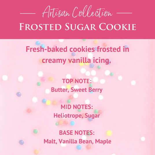 Candles & Diffusers: Frosted Sugar Cookie 2.5 oz Artisan Wax Melt
