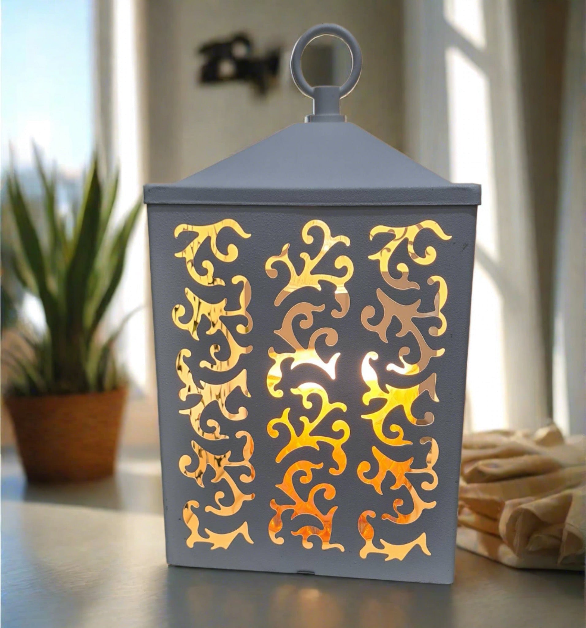 Candles & Diffusers: White Cottage Lantern
