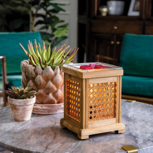 Candles & Diffusers: Wood & Cane Vintage Bulb Illumination Warmer