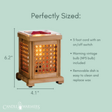 Candles & Diffusers: Wood & Cane Vintage Bulb Illumination Warmer