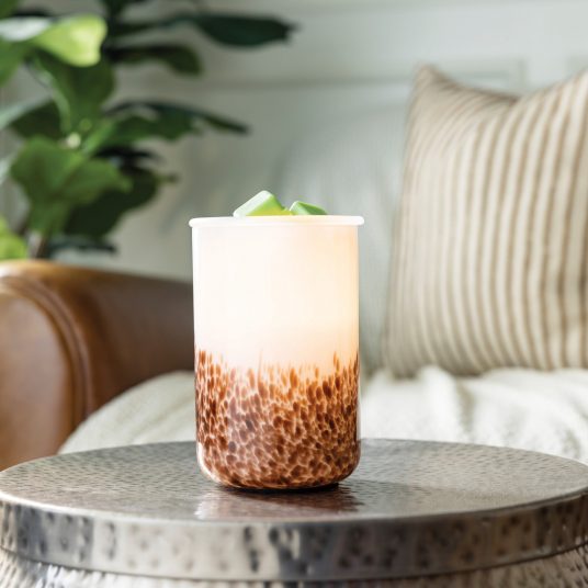 Candles & Diffusers: Tiger Shell Glass Illumination Warmer