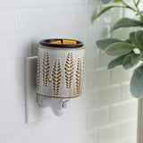 Candles & Diffusers: Wheat & Ivory Flip Dish Pluggable Warmer