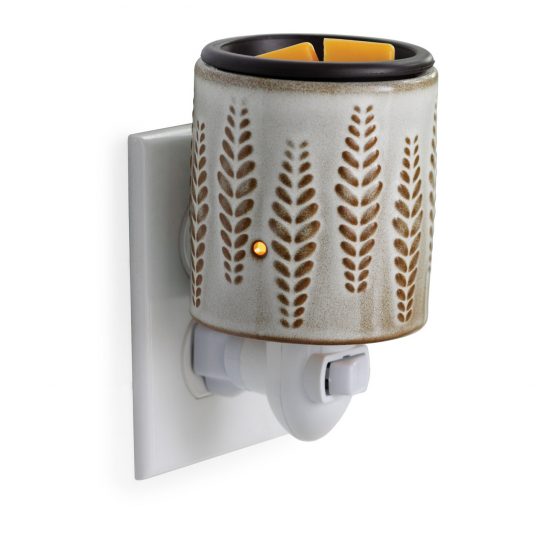 Candles & Diffusers: Wheat & Ivory Flip Dish Pluggable Warmer