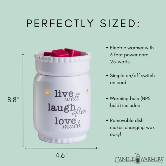 Candles & Diffusers: Live Laugh Love Illumination Warmer
