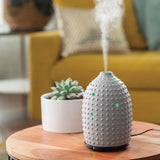 Aroma Diffusers: Gray Hobnail Ultrasonic Aroma Diffuser