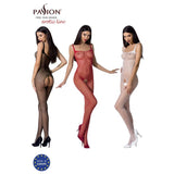 Women's Lingerie: Passion Lingerie Bodystocking Bs071 Red - White