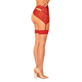 Women's Lingerie: S814 Stockings Red