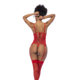 Women's Lingerie: Red 2 Pc Set w/ Matching Thong