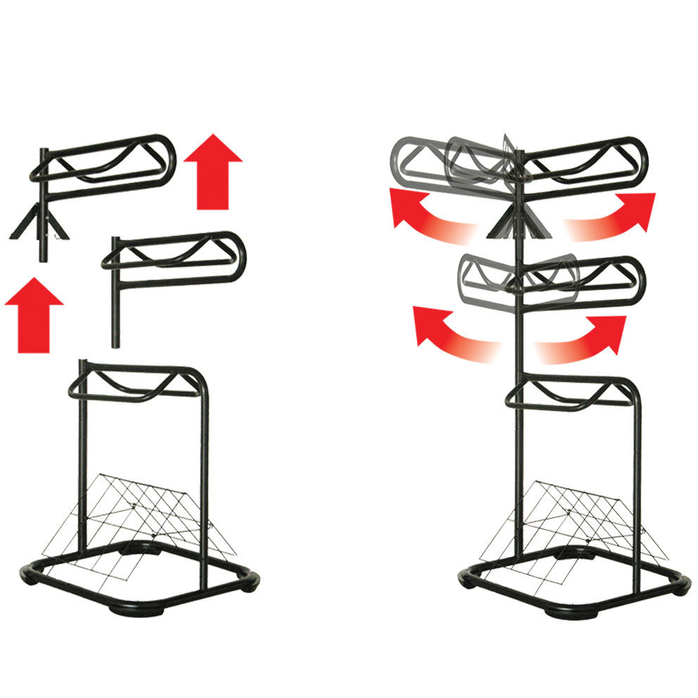 Farm Equipment: Samland Heavy Duty Three Tier Rotable Saddle Stand Saddle Rack