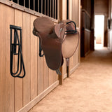 Kitchen & Bathroom DIY: Samland Foldable Saddle Rack Wall Mounted Saddle Stand Space-Saving Steel Holder for Horse Tack