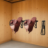 Kitchen & Bathroom DIY: Samland Foldable Saddle Rack Wall Mounted Saddle Stand Space-Saving Steel Holder for Horse Tack