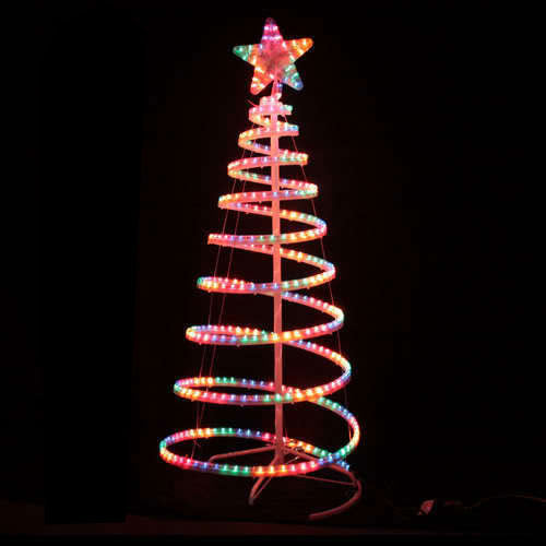 Outdoor Decorations & Lights: Samland Led 145cm Rope Light Christmas Tree & Star Motif Xmas New