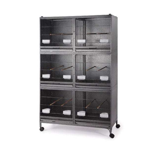 Bird Cages & Stands: Samland THE TRIPLE-DOUBLE STACK BREEDING CAGE WITH CENTER DIVIDOR