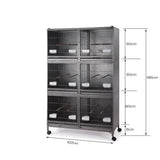 Bird Cages & Stands: Samland THE TRIPLE-DOUBLE STACK BREEDING CAGE WITH CENTER DIVIDOR