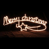 Outdoor Decorations & Lights: Samland Animated Merry Christmas Motif Rope Light W/ Controller