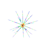 Outdoor Decorations & Lights: Samland 160 Led Blast Ice Star Ball Christmas Light Decoration Multi Colour Rgby