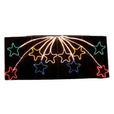 Outdoor Decorations & Lights: Samland Led Animated 10 Stars Motif Rope Light for Christmas 2.2m