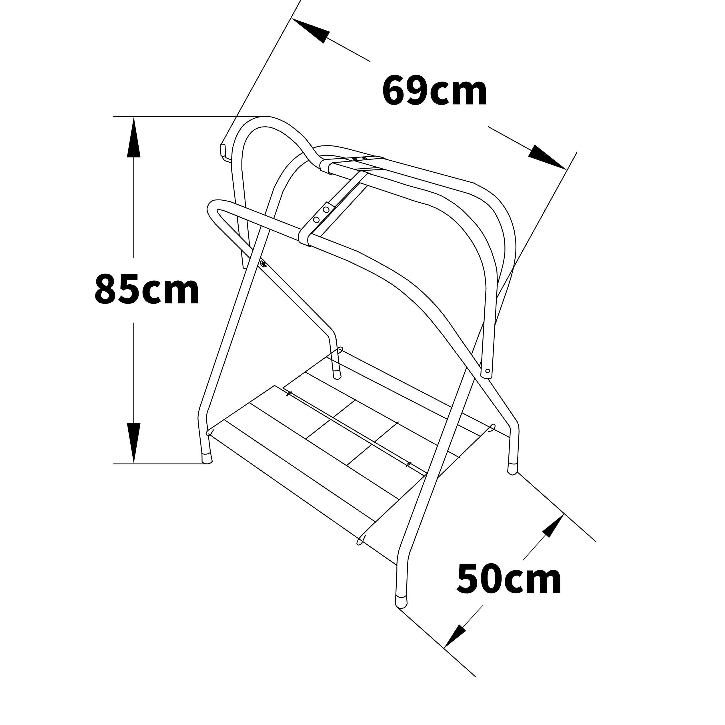 Farm Equipment: Samland Foldable Saddle Rack Steel Saddle Stand