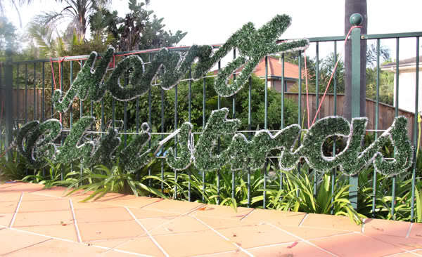 Outdoor Decorations & Lights: Samland 5.5m Merry Christmas Sign Led Rope Light Commercial