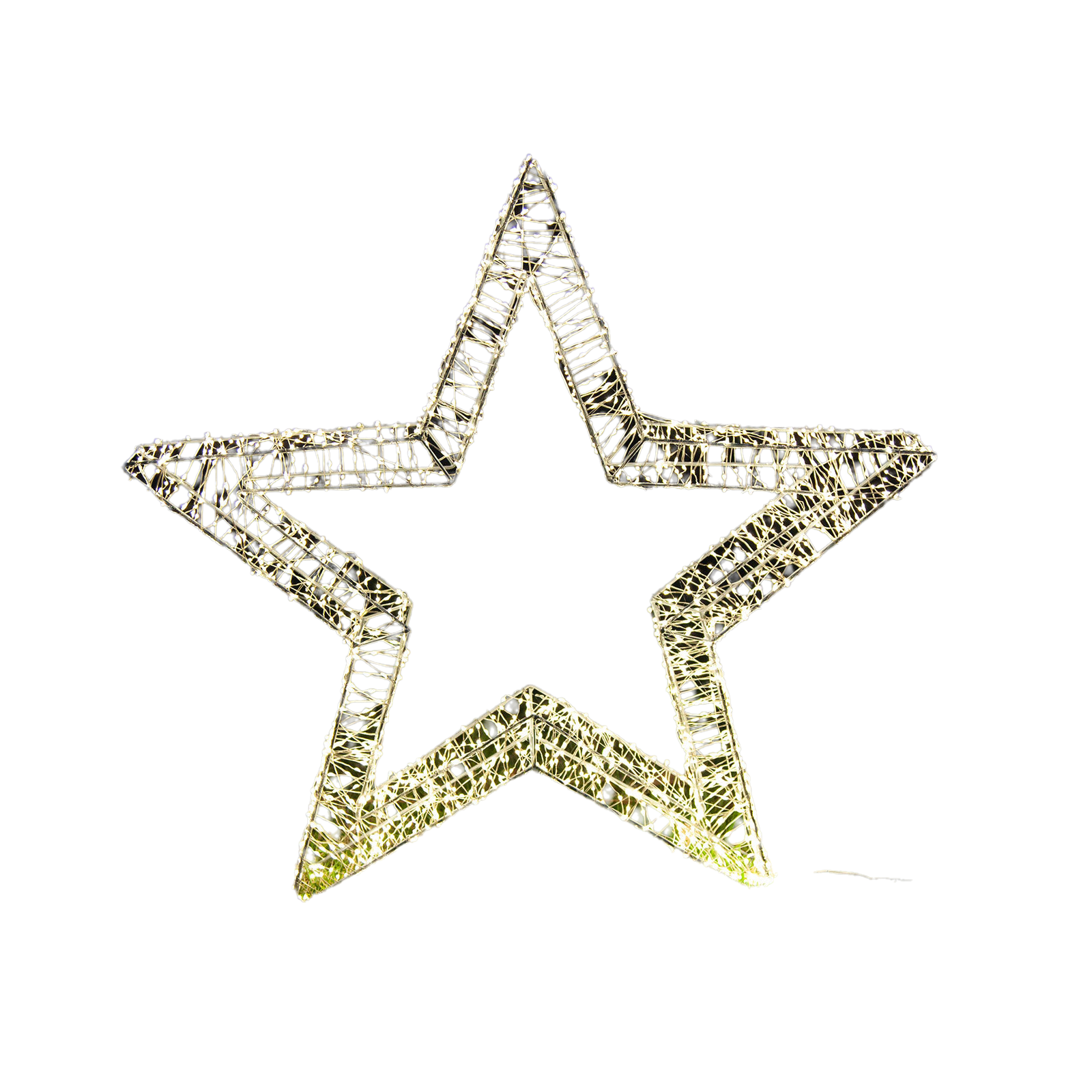 Outdoor Decorations & Lights: Samland 3d Frame Led Star Warm White For Christmas Decoration - 3DStar_M