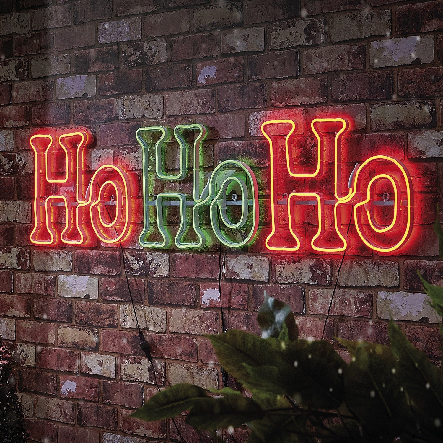 Outdoor Decorations & Lights: Samland 150CM HO HO HO NEON ROPE LIGHT FOR CHRISTMAS DECORATION