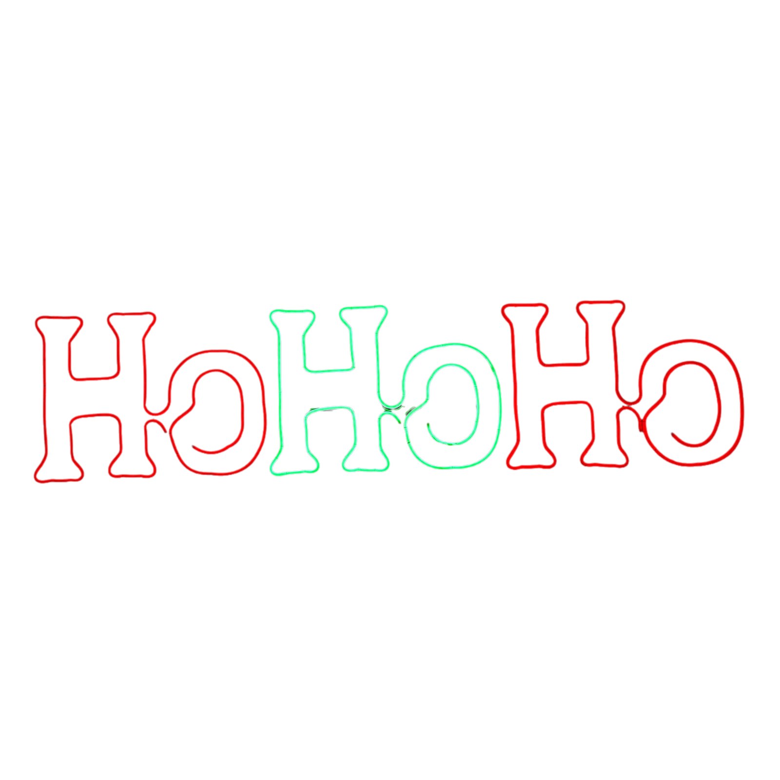 Outdoor Decorations & Lights: Samland 150CM HO HO HO NEON ROPE LIGHT FOR CHRISTMAS DECORATION