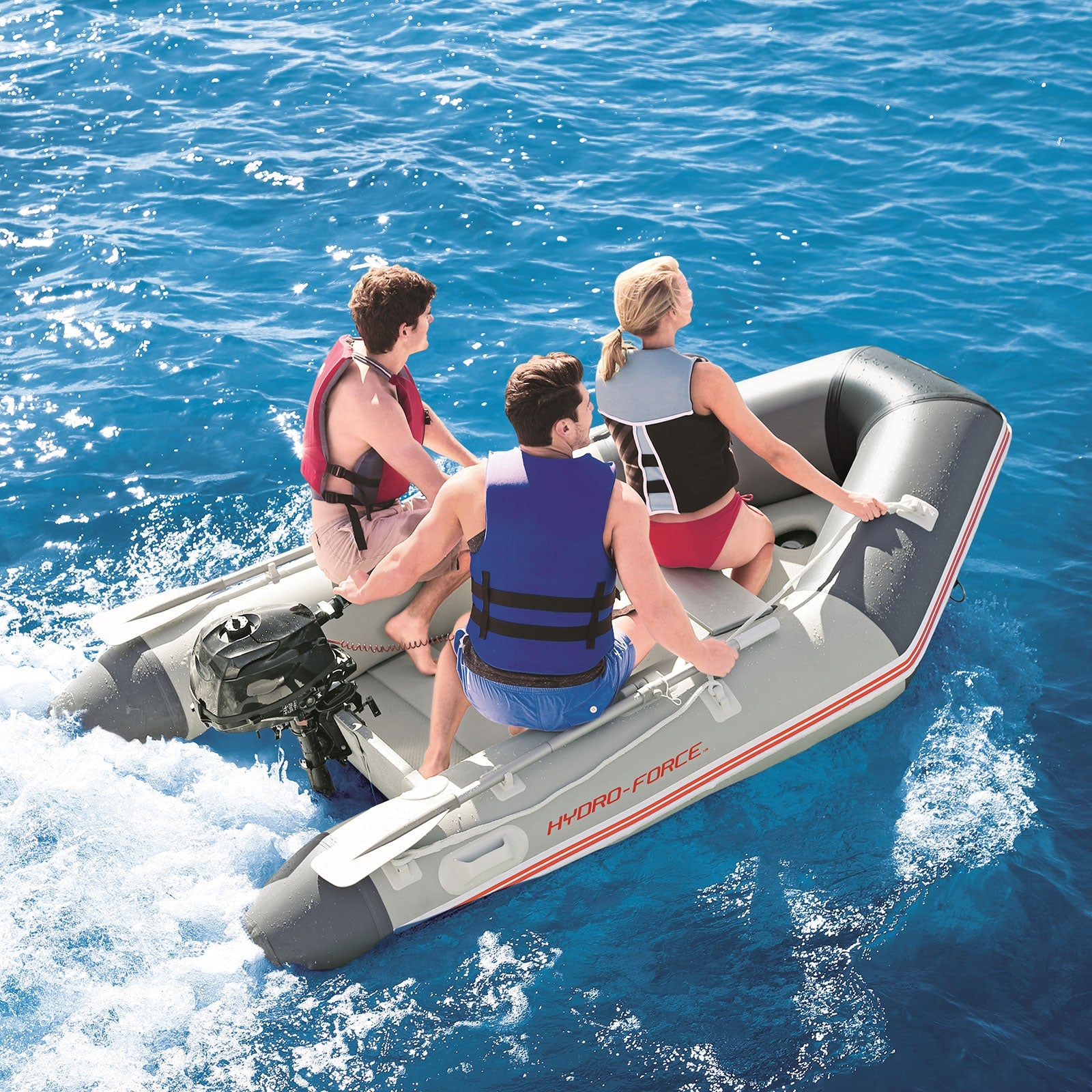 Boating Accessories: Samland Caspian PRO Inflatable Boat 4 Person (65047E)