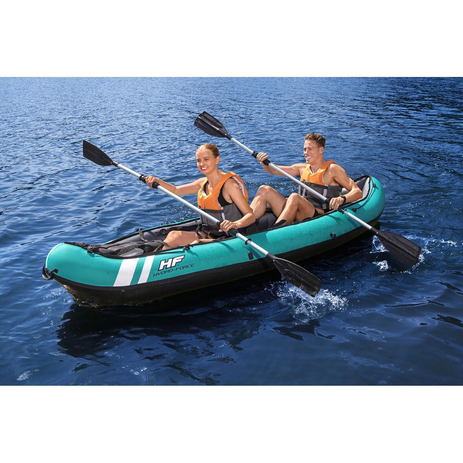 Canoes & Kayaks: Samland Ventura X2 Double Kayak Inflatable 3.3M X 86CM (65052)