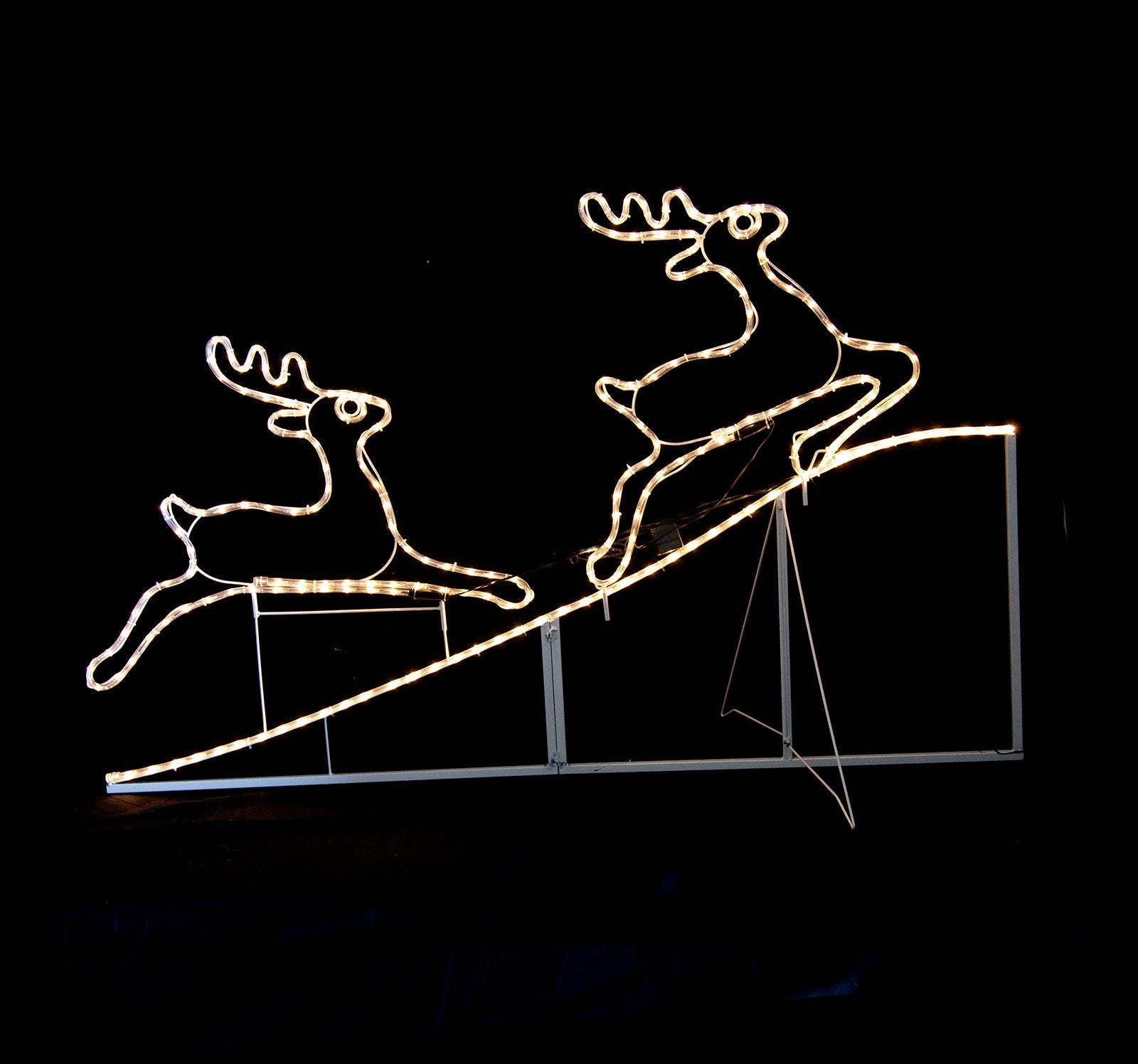 Outdoor Decorations & Lights: Samland Animated Running up Reindeer Rope Light for Christmas Decoration