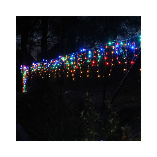 Outdoor Decorations & Lights: Samland 200 LED Memory Icicle Christmas Rope Light in Multicolor