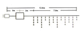 Outdoor Decorations & Lights: Samland 200 LED Memory Icicle Christmas Rope Light in White