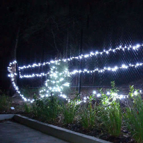Outdoor Decorations & Lights: Samland 24m 200 LED Christmas Fairy Light Clear String in White