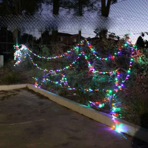 Outdoor Decorations & Lights: Samland 55M LED Christmas Fairy Light Clear String in Multi Color
