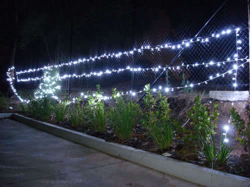 Outdoor Decorations & Lights: Samland 55M Long 500 LED Fairy Rope Christmas Light in Ultra White