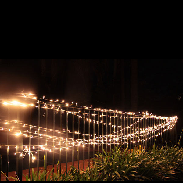 Outdoor Decorations & Lights: Samland 75m 700 LED Christmas Fairy Light Clear String in Warm White