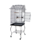 Bird Cages & Stands: Samland BIRD PARROT CAGE WITH STAND COCKATIEL AMAZON AFRICAN GREY CAIQUE CONURE BLACK