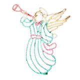 Outdoor Decorations & Lights: Samland LED ANIMATED CHRISTMAS ANGEL SOUNDING TRUMPET MOTIF ROPE LIGHT