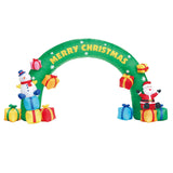 Christmas Decorations: Samland 5x3M INFLATABLE CHRISTMAS ARCH WITH SANTA SNOW MAN AND LED LIGHT