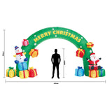 Christmas Decorations: Samland 5x3M INFLATABLE CHRISTMAS ARCH WITH SANTA SNOW MAN AND LED LIGHT