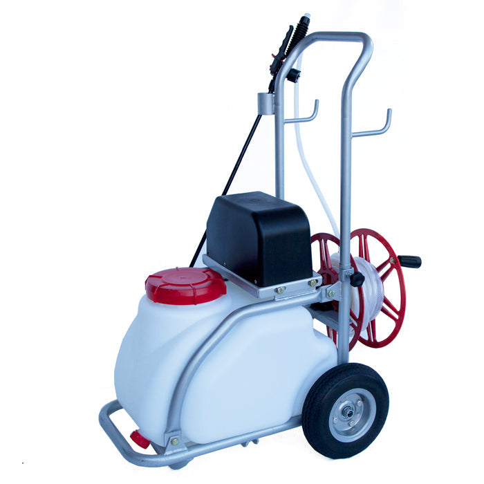 Herbicides: Samland 30L Electric Weed Pest Control Sprayer with Tank 12V Battery Spray Pump Trolley