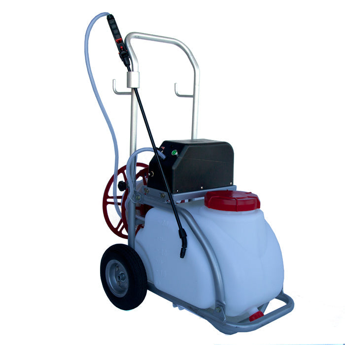 Herbicides: Samland 30L Electric Weed Pest Control Sprayer with Tank 12V Battery Spray Pump Trolley