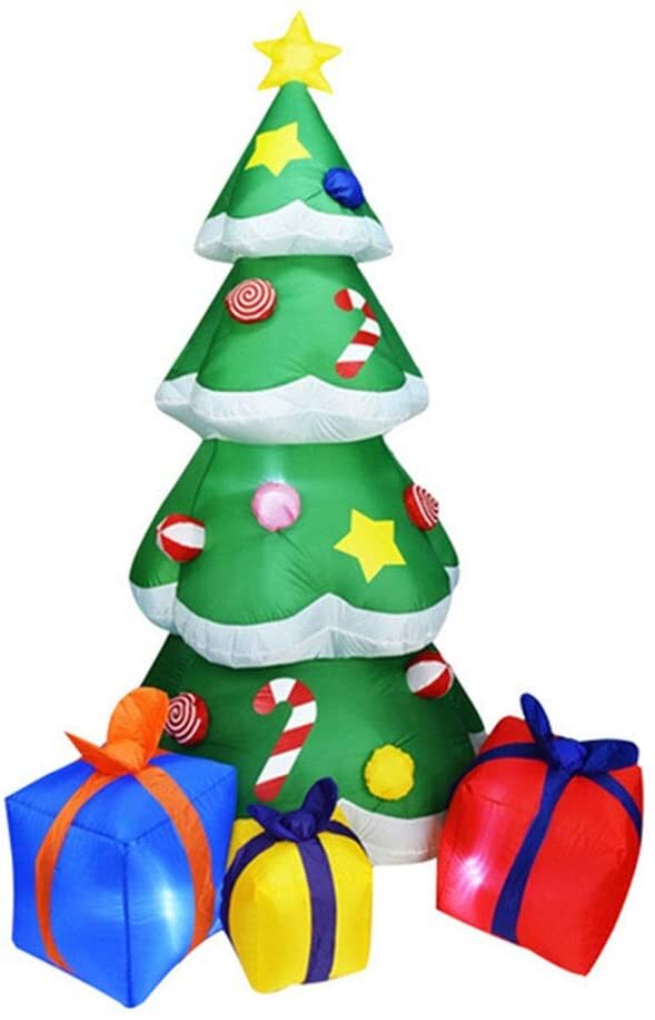 Blankets & Throws: Samland 210CM INFLATABLE CHRISTMAS TREE WITH LED LIGHT