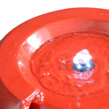 Metal Detectors: Samland 82CM BROKEN JAR WATER FEATURE FOUNTAIN WITH LED LIGHT RED