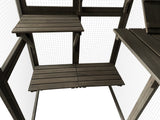 Small Animal Habitats & Cages: Samland Wooden Cat Cage Walk in Cat Condo House Kitten Ferret Enclosure Cage